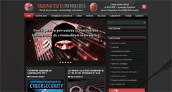 Desktop Screenshot of criminalitatea-informatica.ro